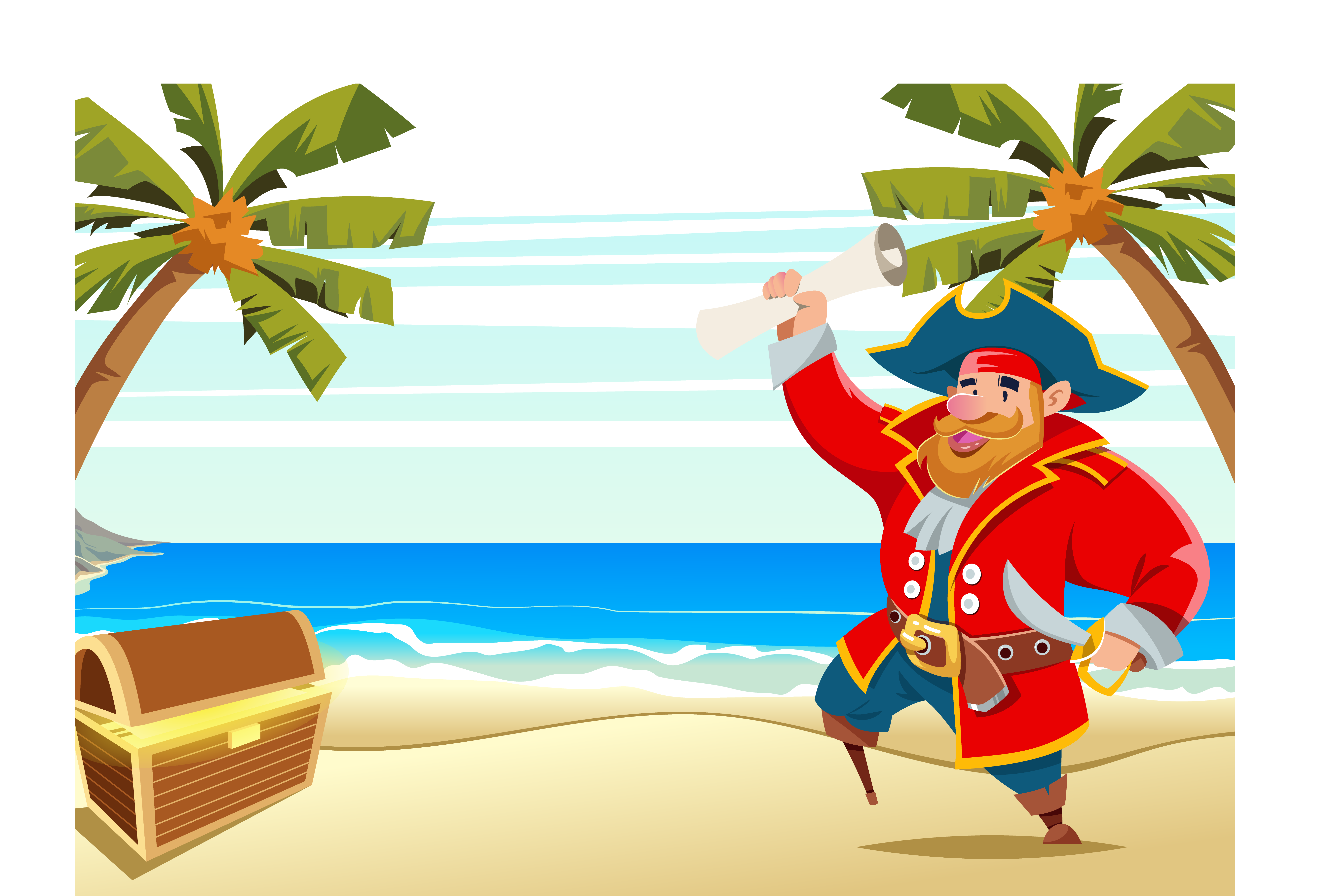 palm clipart pirate