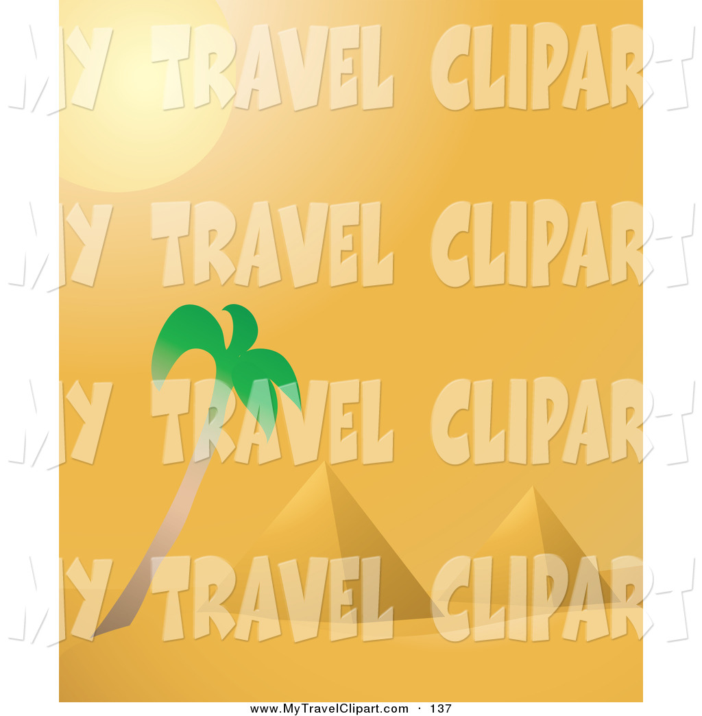 Of a blazing hot. Palm clipart tree egypt