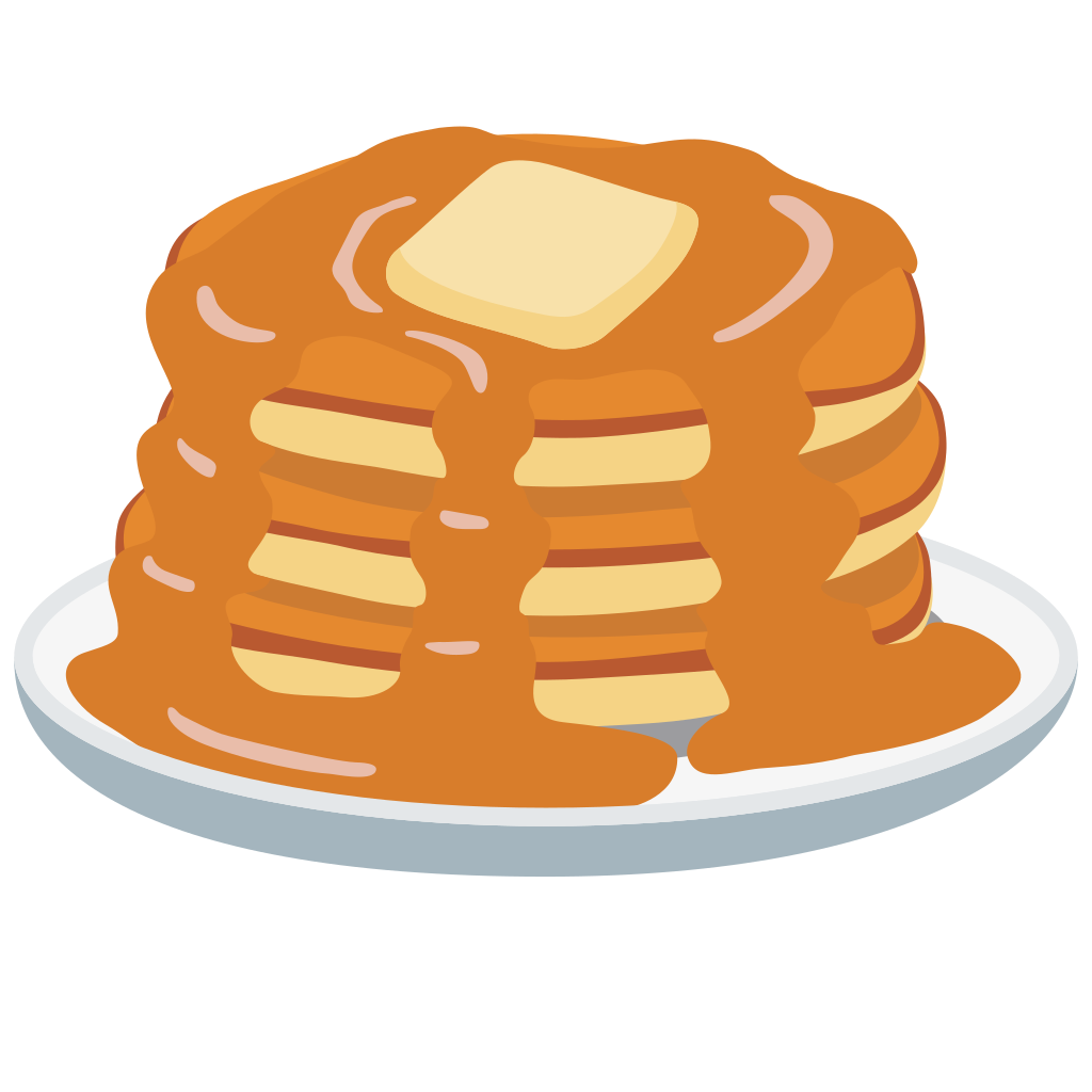 File emoji u f. Pancake clipart baking