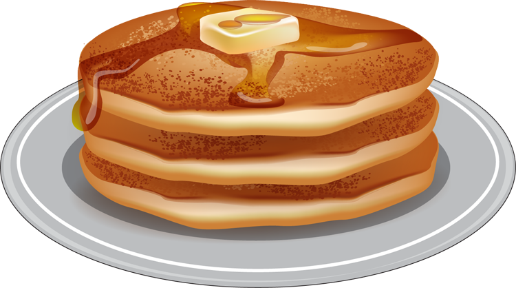 pancakes clipart covered