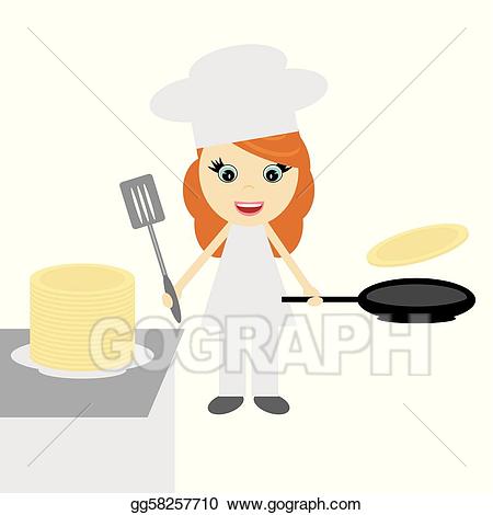 pancake clipart cook