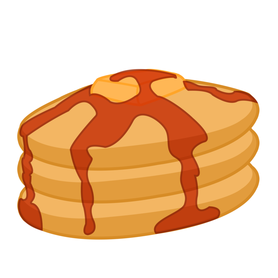 pancake clipart covered