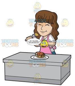 pancakes clipart eating