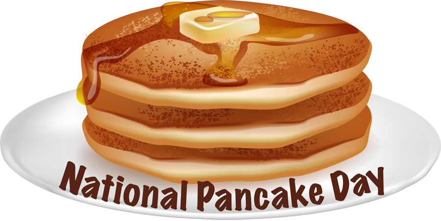 Palacsinta nap azaz day. Pancake clipart pancake race