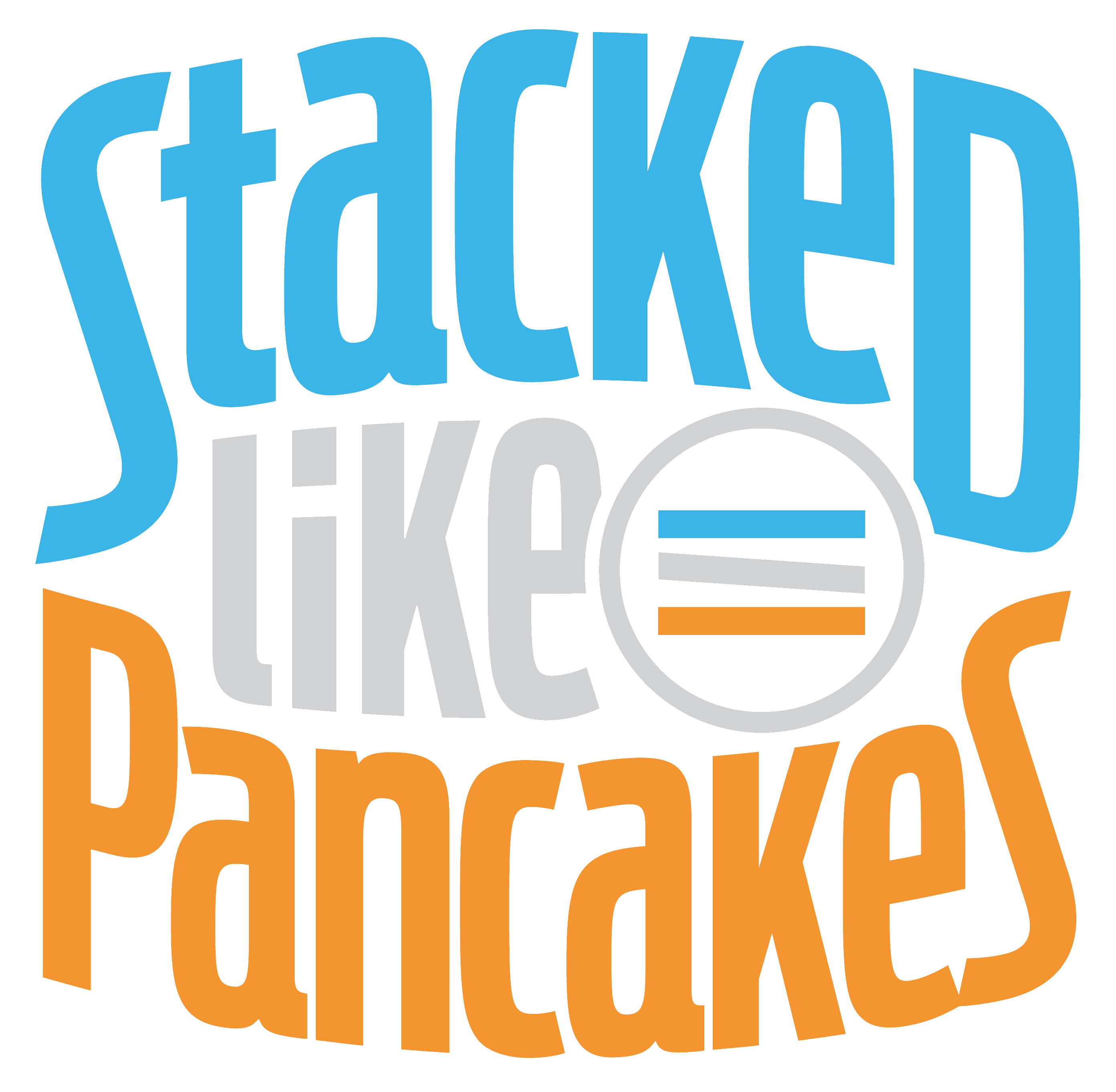 File stacked like logo. Pancakes clipart pixel art