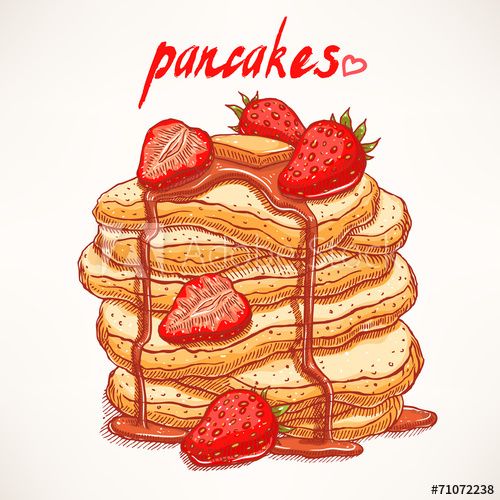 pancake clipart strawberry pancake
