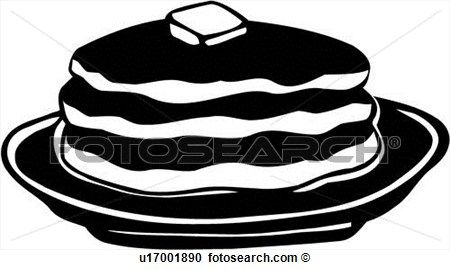 Black and white google. Pancakes clipart svg