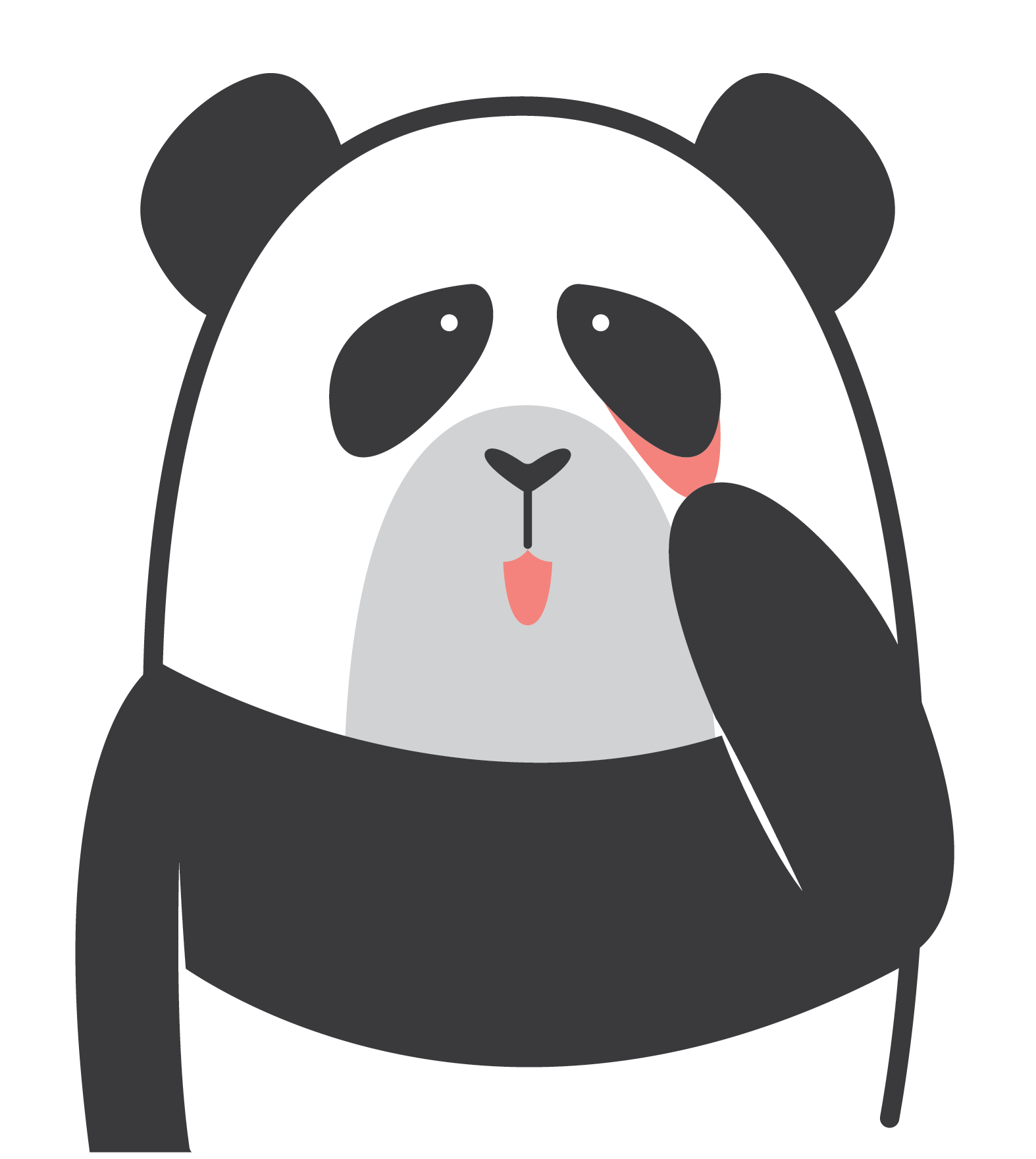 panda clipart abrupt
