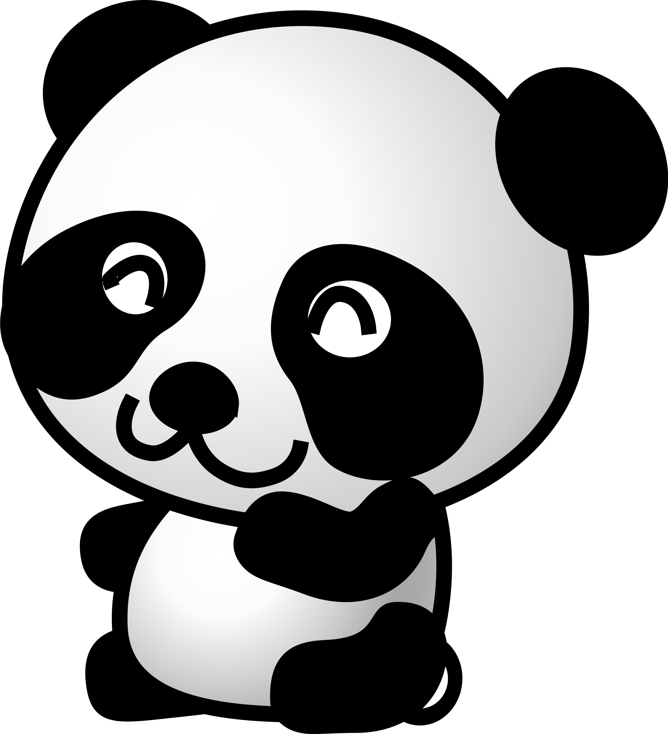 panda clipart chibi
