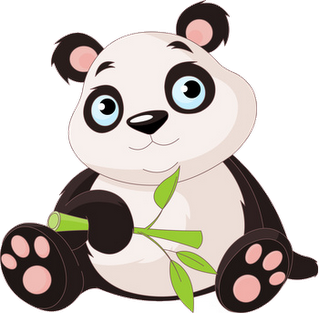 panda clipart cute cartoon