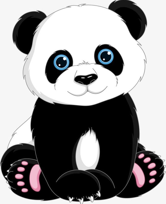 panda clipart cute cartoon