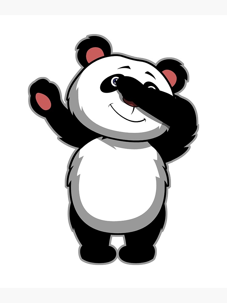 panda clipart dabbing