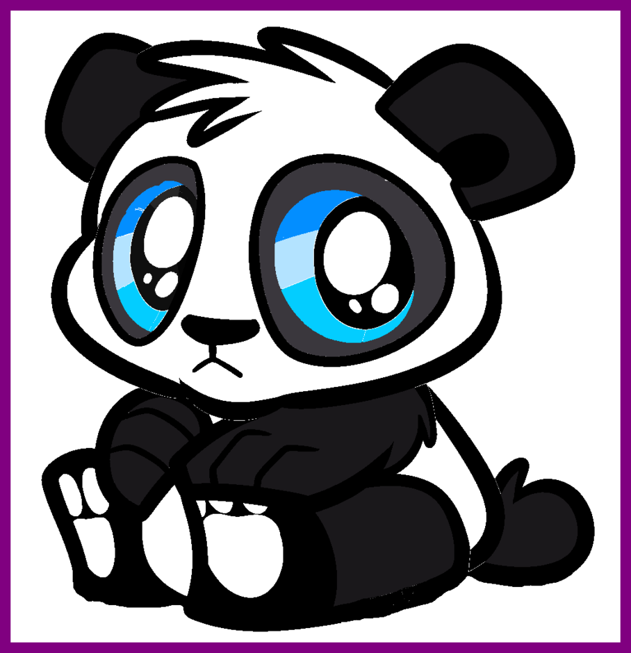 Panda clipart easy. Stunning how to draw