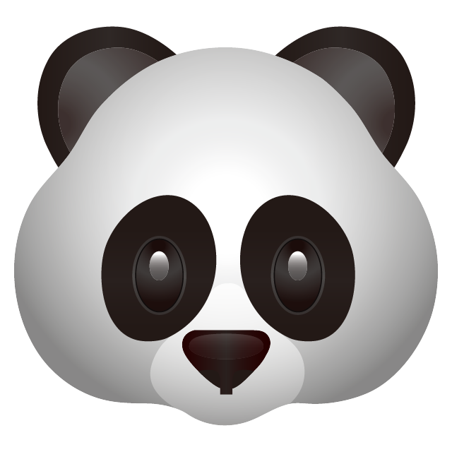 panda clipart emoji