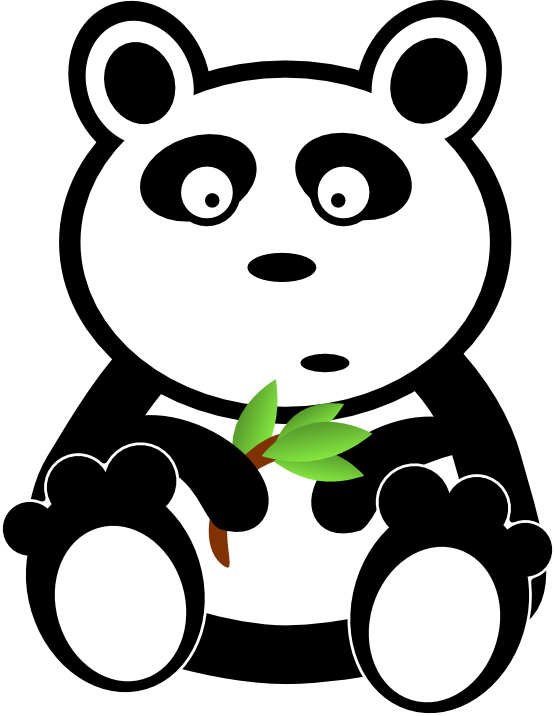 panda clipart illustrator
