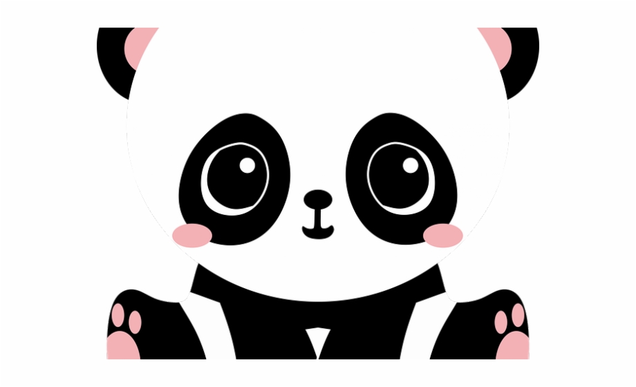 panda clipart kawii