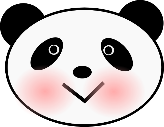 panda clipart logo