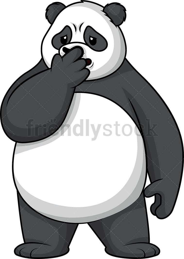 Disgusted bible journal for. Panda clipart mascot