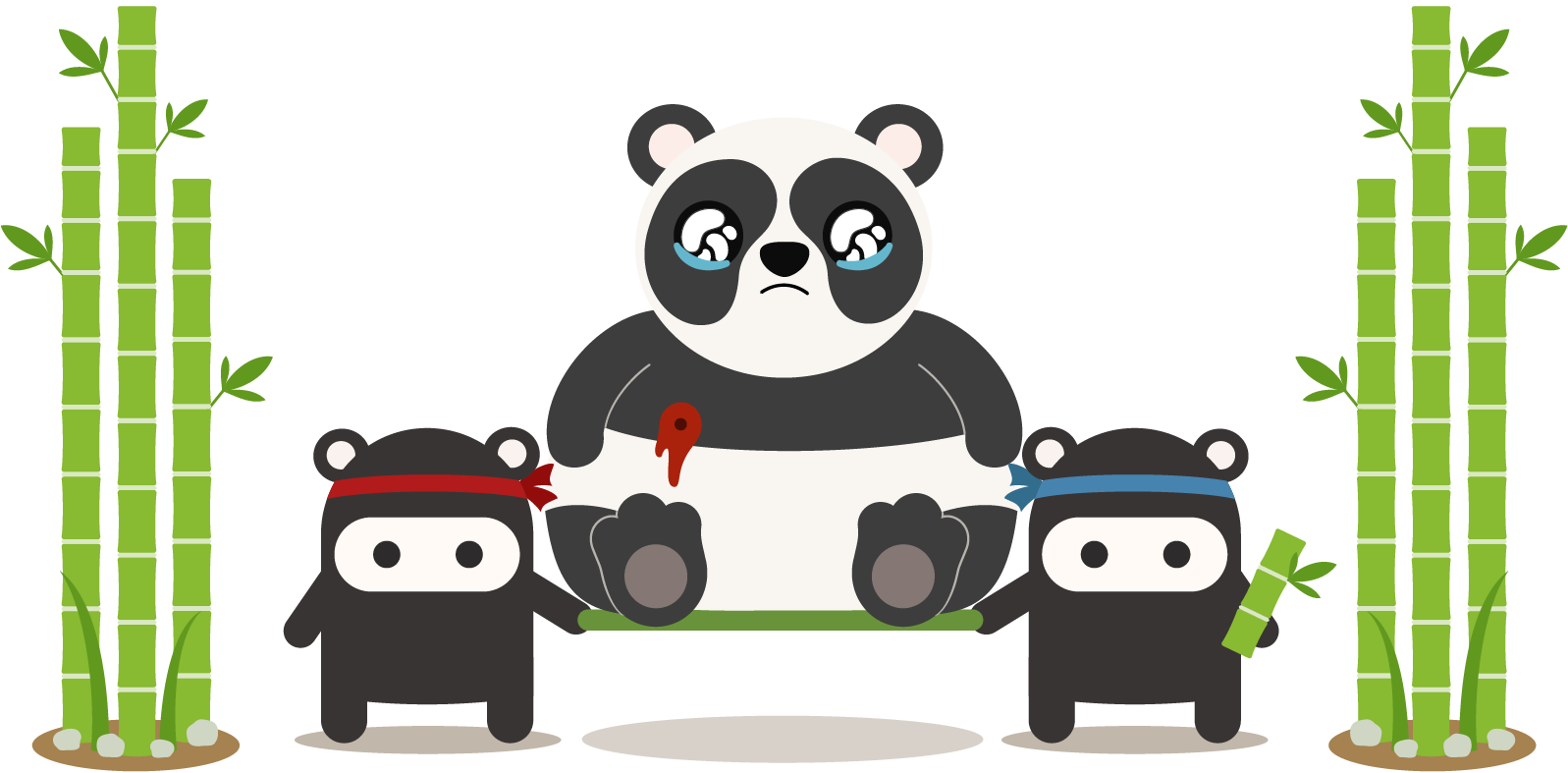 panda clipart ninja