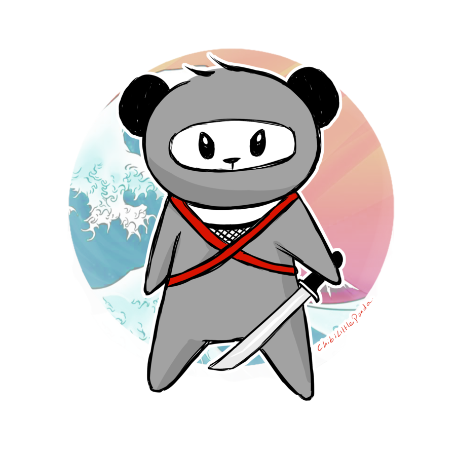 panda clipart ninja