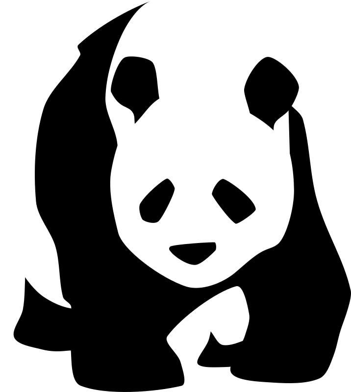 panda clipart outline clipart