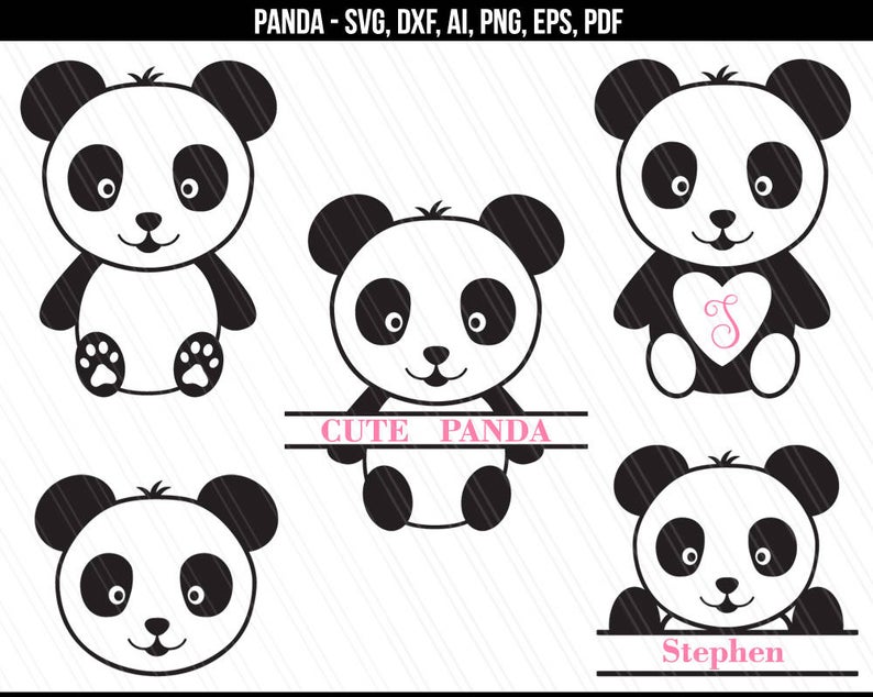 panda clipart pdf