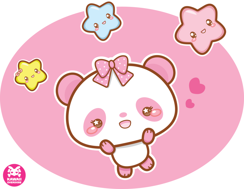 Sweetie by kawaiioverdosekxo on. Panda clipart pink panda