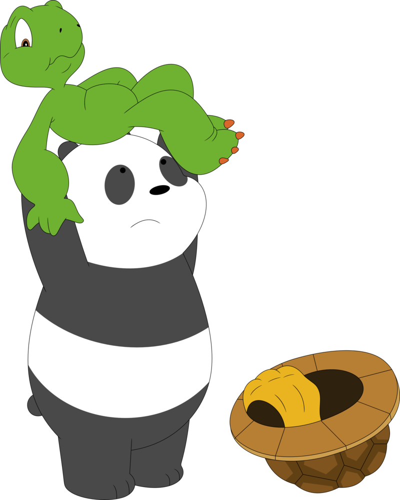 panda clipart realistic cartoon