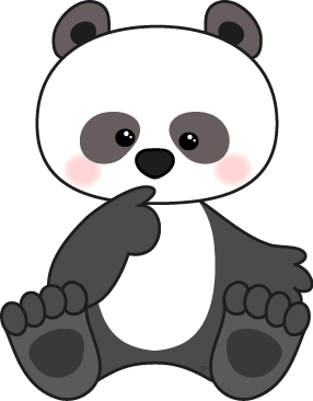 panda clipart scrapbook