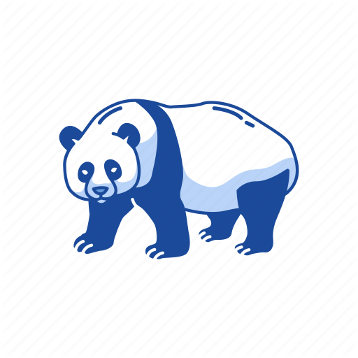 Panda clipart terrestrial animal.  mammals tt by