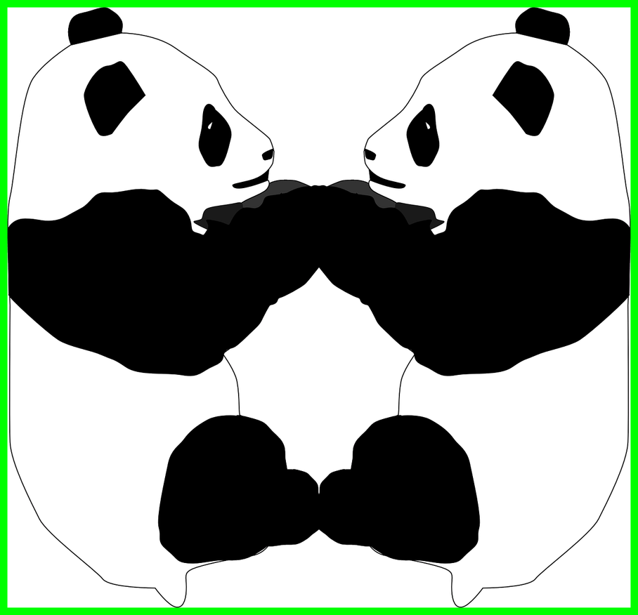 panda clipart two