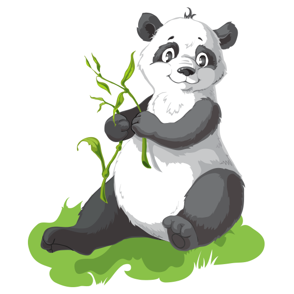 panda clipart watercolor