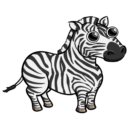 Free images . Panda clipart zebra