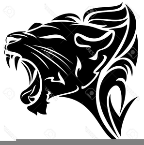 Free images at clker. Panther clipart black and white