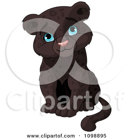 Panther clipart cute baby. Pin on tattoos 
