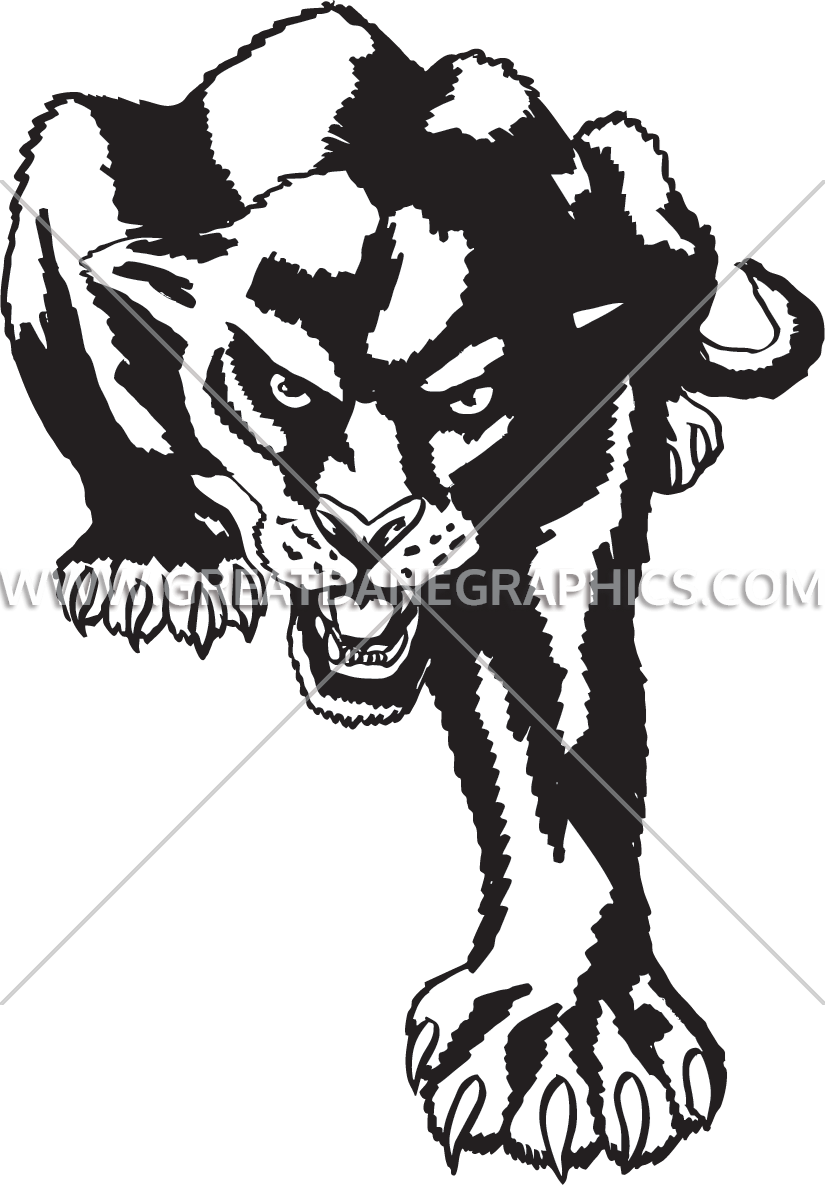 panther clipart drawing