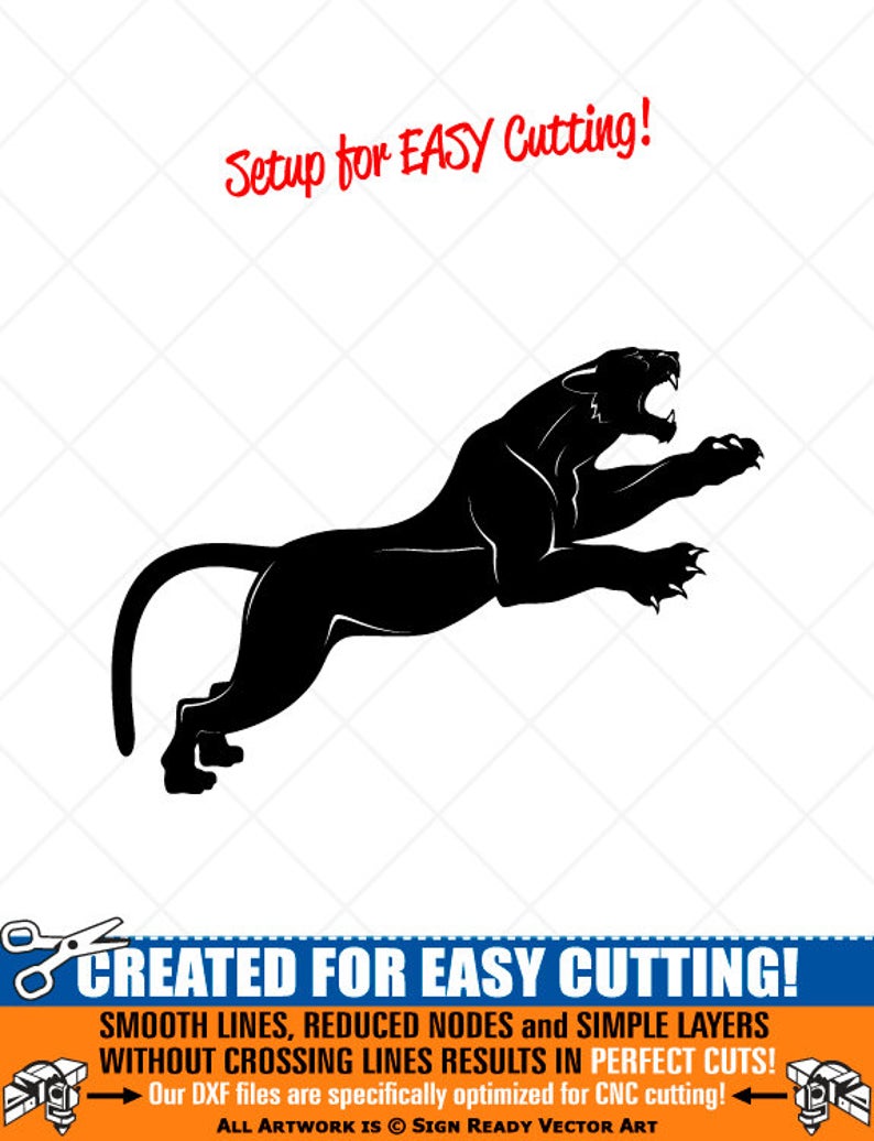 panther clipart jumping