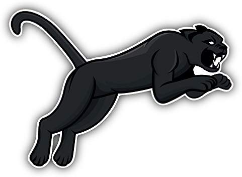 panther clipart jumping