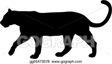 Panther clipart puma. Vector illustration gg gograph