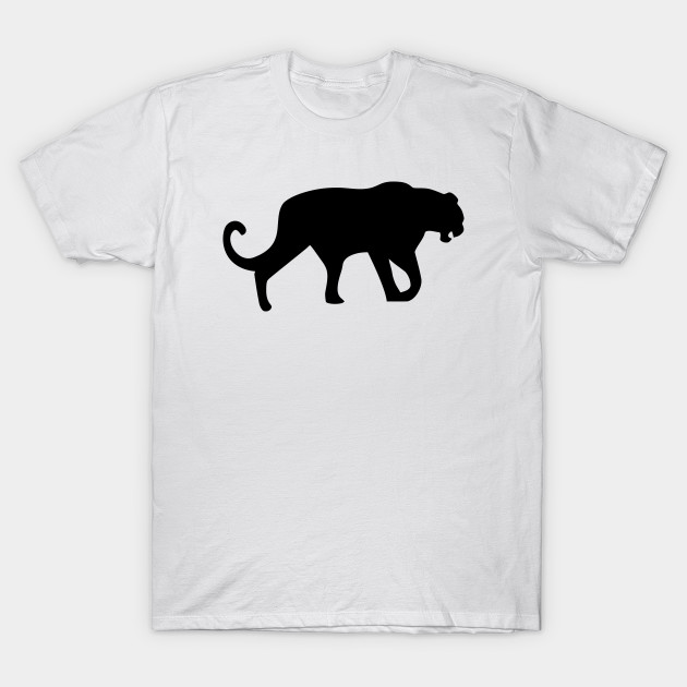 Panther clipart shirt. Leopard silhouette 