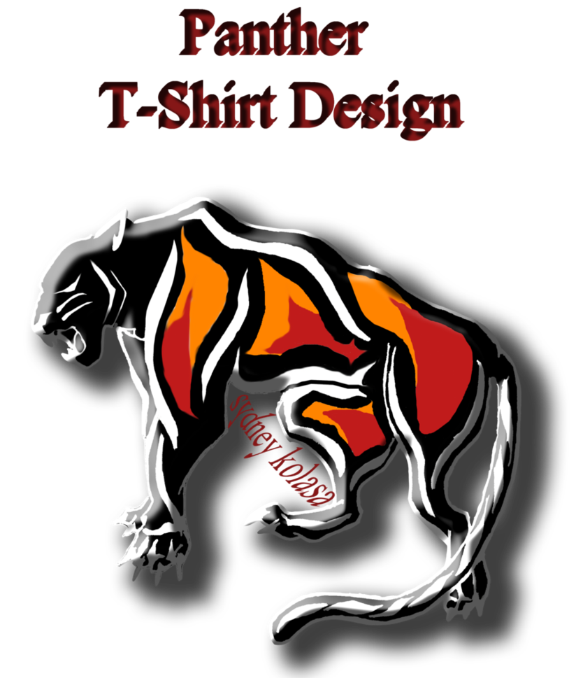 T logo by ivegotyoursoul. Panther clipart shirt