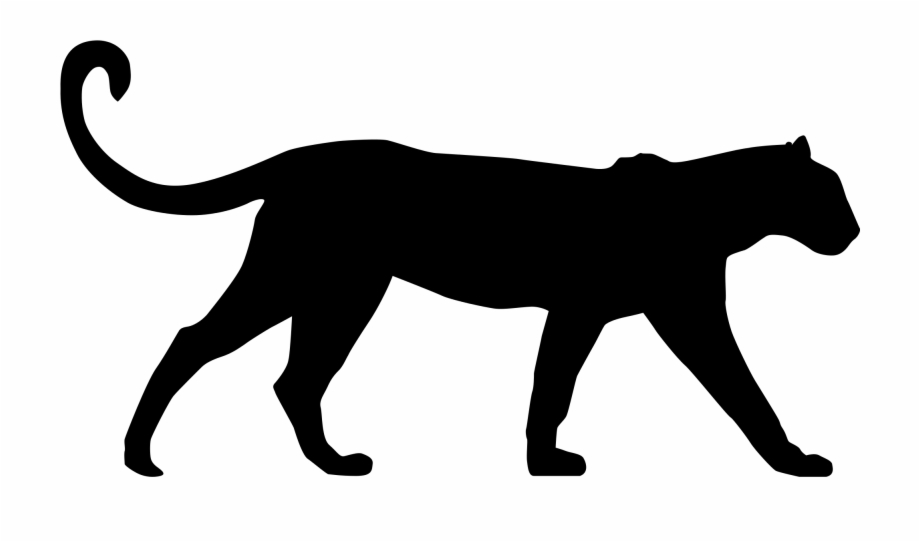 panther clipart silhouette