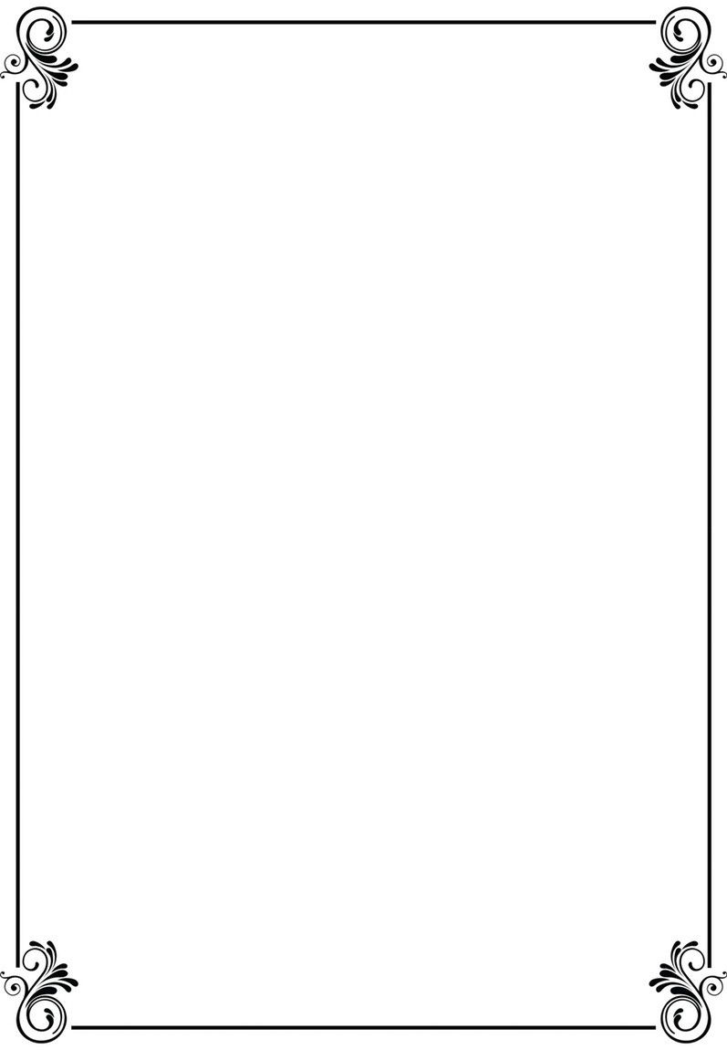 Paper clipart a4 paper. Simple border designs for