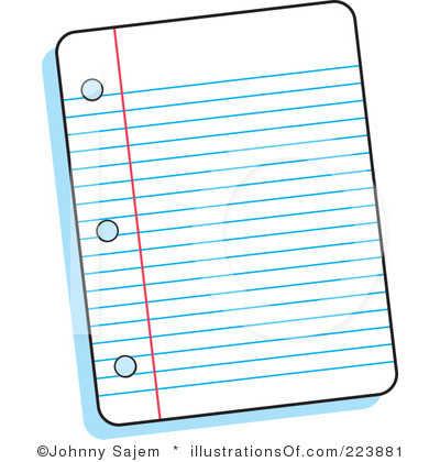 paper clipart lined paper