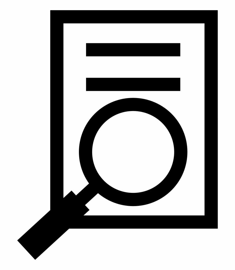 paper clipart magnifying glass