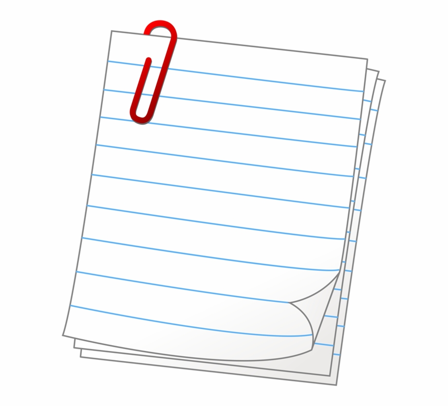 paper clipart ruled paper