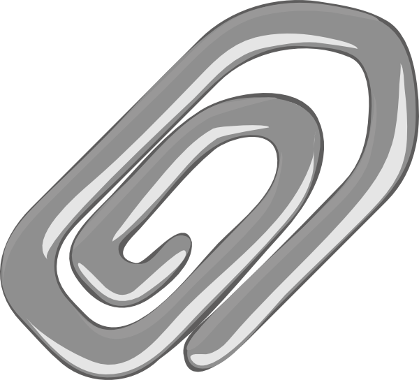 paperclip clipart metal