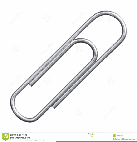 paperclip clipart metal