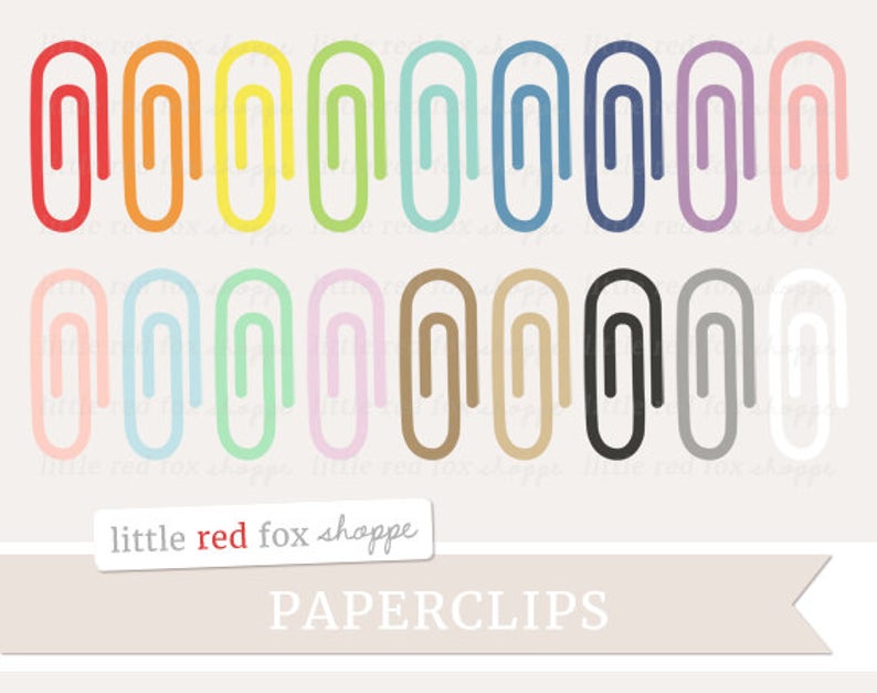 paperclip clipart office supply
