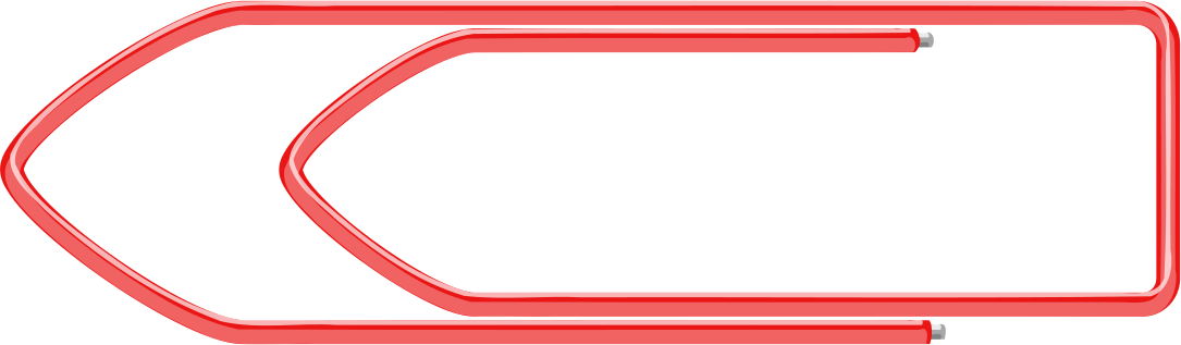 paperclip clipart red paper